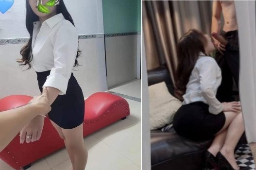 Cô thư ký gợi cảm quan hệ với hai sếp to lớn