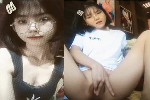 Em gái tóc ngắn tự sướng tại nhà