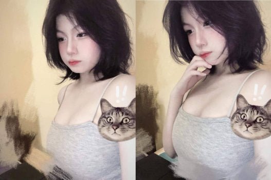 Nữ sinh viên quyến rũ mang lại khoái cảm